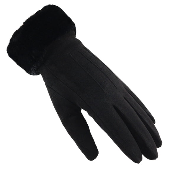 Women's Gloves Mittens Ladies Fashion Warm Gloves Outdoor Riding Driving Solid Color Plus Fleece Touched Screen Nonslip Gloves, Women's Accessories Gloves Mittens