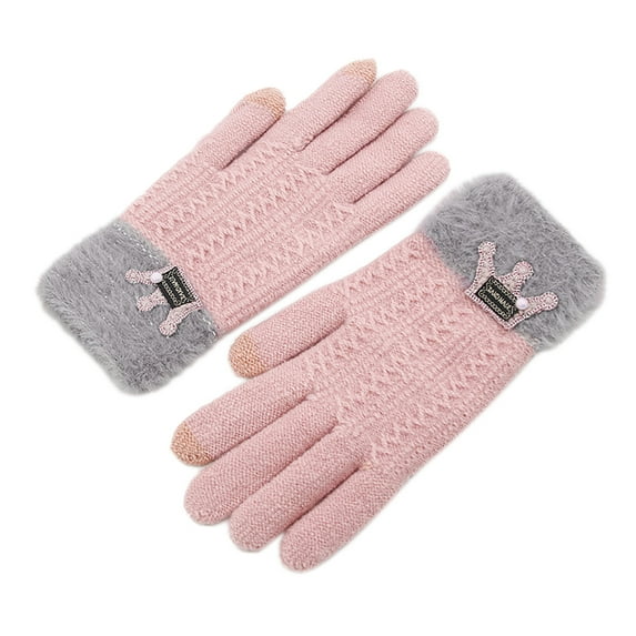 Women's Gloves Mittens Men Women Ski Mittens Winter Keep Warm Knitting Windproof Waterproof Golves Outdoor Riding Mittens, Women's Accessories Gloves Mittens