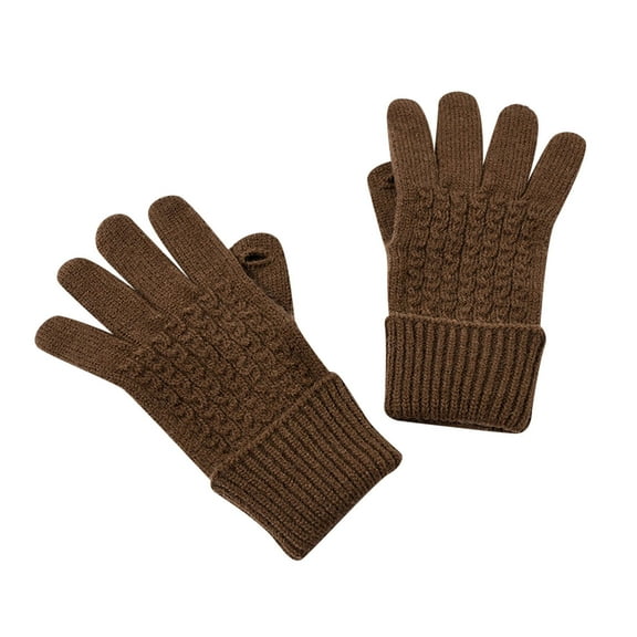 Women's Gloves Mittens Winter Unisex Knitted Wool Warm Gloves Solid Color Fingerless Mitts Cold Gloves,Women's Accessories Gloves Mittens