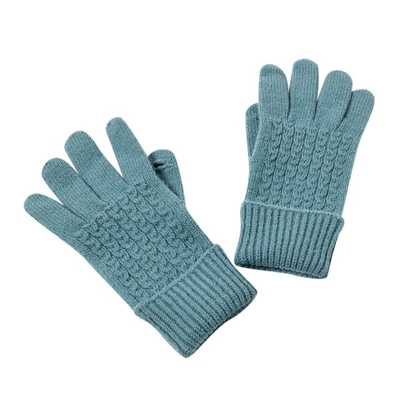 Women's Gloves Mittens Winter Unisex Knitted Wool Warm Gloves Solid Color Fingerless Mitts Cold Gloves,Women's Accessories Gloves Mittens