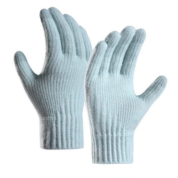 Women's Gloves Mittens Winter Women Keep Warm Touching Screen Knit Gloves Elastic Cuff Soft Full Finger Gloves Mitten, Women's Accessories Gloves Mittens