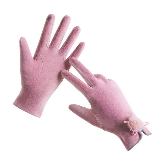 Women's Gloves Mittens Women'S Warm Gloves Autumn And Winter Fleece Warm Open Fork Mink Outdoor Cycling Driving Gloves, Women's Accessories Gloves Mittens