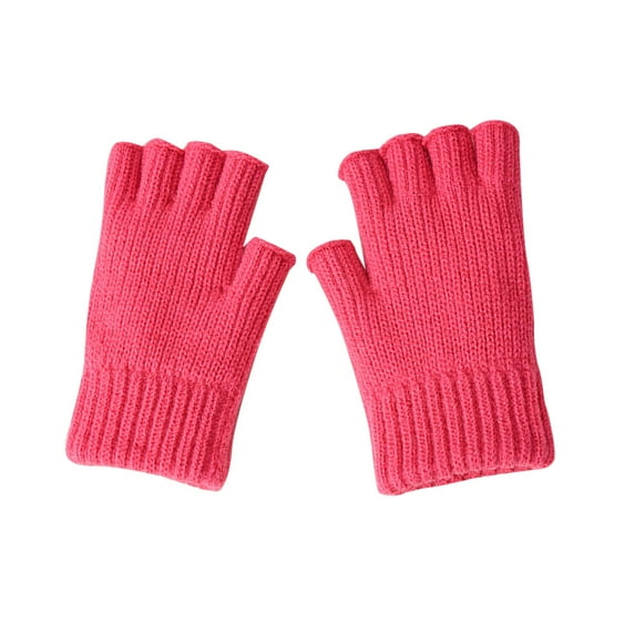 Women's Gloves Mittens Womens Half Finger Gloves Autumn And Winter Thickened Warm And Cold Knitted Exposed Finger Knitted Gloves, Women's Accessories Gloves Mittens