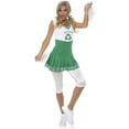 thumbnail image 1 of Women's Go Green Recycle Cheerleader Costume, 1 of 1