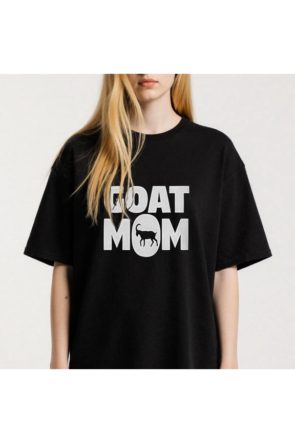 Women's Goat Mom Graphic Tee Trendy Casual Apparel S-4XL Mother's Day Gift