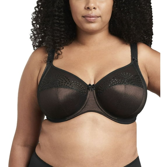 Women's Goddess Best GD6020 Sarah Underwire Banded Bra (Black 34M)