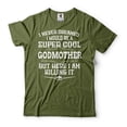 thumbnail image 1 of Women's Godmother Shirt I Never Dreamed I Would Be A Super Cool Godmother Shirt Funny Godmother Tee (Large Military Green), 1 of 6