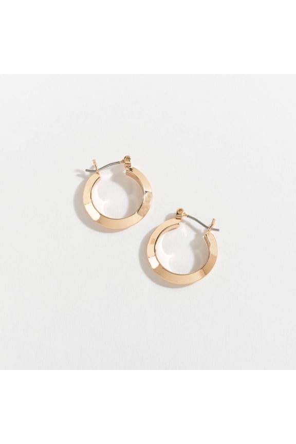Women's Gold Edge Hoop Ear Sense Earrings by Howard's