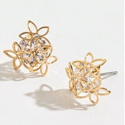 Women's Gold Flower Post Dazzler Earrings by Howard's