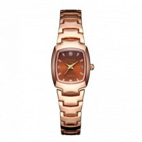 Women's Gold Luminous Waterproof Steel Strap Fashion Watch Square Quartz Women's Watch