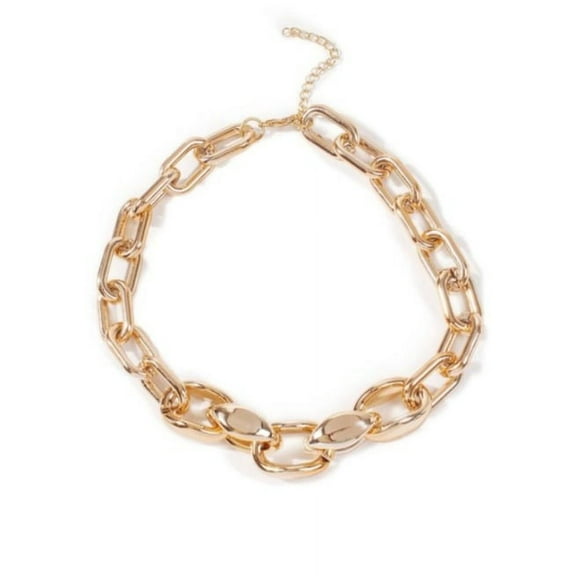 Women's Gold Plated Chain Alloy Choker Necklace