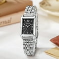 thumbnail image 1 of Women's Gold Square Watch - Luxury Niche Design, Stainless Steel Strap, Elegant Casual Timepiece for Ladies & Students, 1 of 7