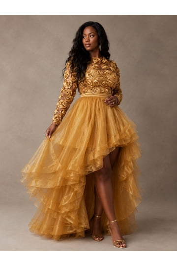 gold plus size dresses formal Golds size-16