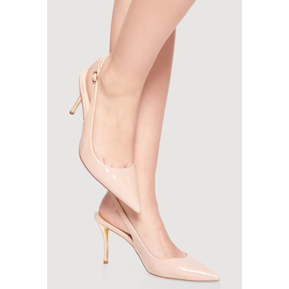 Women's Gold Trim Pointed Toe Stiletto Heels