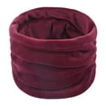 thumbnail image 1 of Women's Gold Velour Loop Scarf for Autumn and Winter, Single Circle Knit Neck Warmer for Outdoor Activities, Soft Plush Velvet Choker Style Scarf, Warm Pull-On Neck Gaiter for Cold Weather Protection, 1 of 3
