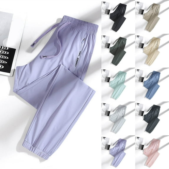 Women's Golf Pants Comfy Fit Lightweight Water Resistant with Pockets Travel Outdoor Quick Dry Pants, Khaki