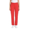 thumbnail image 1 of Women's Golf Pants Stretch Work Ankle Pants High Waist Dress Pants with Pockets for Yoga Business Travel Casual Red S, 1 of 4