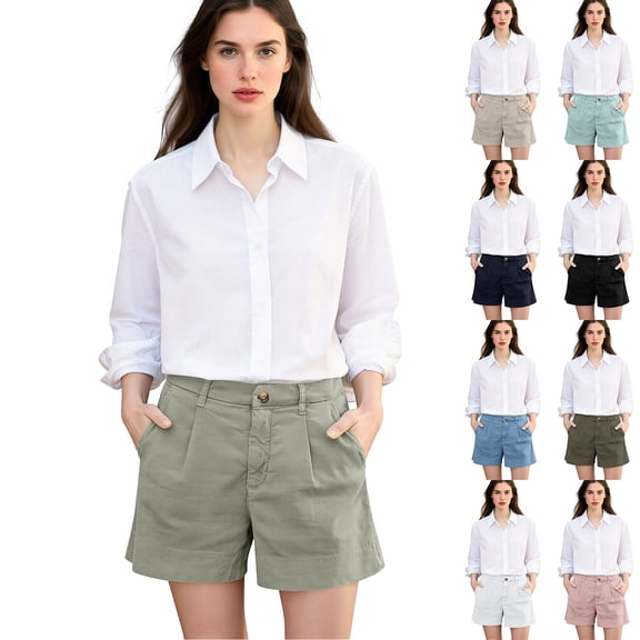 Women's Golf Shorts, Quick-Dry, Outdoor Casual Shorts with Pockets, Waterproof