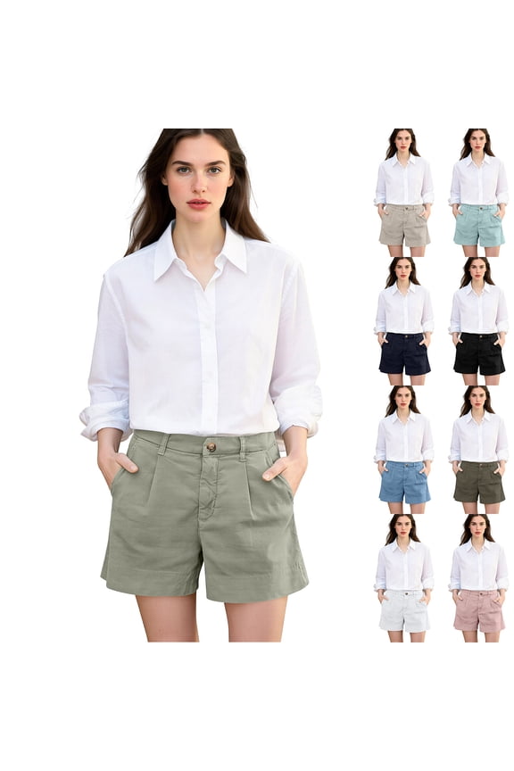 Women's Golf Shorts, Quick-Dry, Outdoor Casual Shorts with Pockets, Waterproof