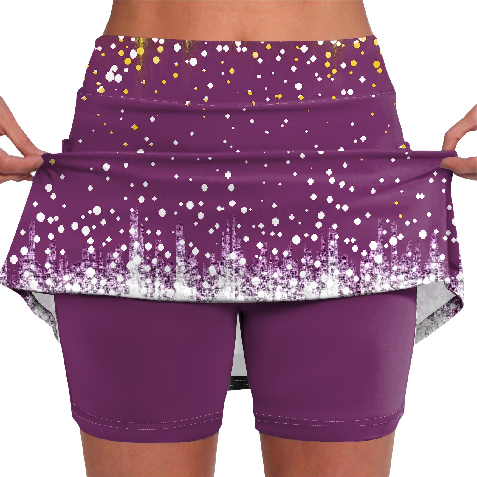 Women's Golf Skirts Skort Floral Print Skort Skirt High Waisted Skirts