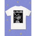 thumbnail image 1 of Women's Gorillaz Graphic T-Shirt - Casual Black Crew Neck Short Sleeve Tee with Iconic Band Print, Polyester Blend, Machine Washable, 1 of 7