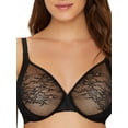 thumbnail image 1 of Women's Gossard 13001 Glossies Lace Sheer Bra (Black 36E), 1 of 3