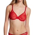 thumbnail image 1 of Women's Gossard 13001 Glossies Lace Sheer Bra (Chili Red 36FF), 1 of 1