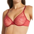 thumbnail image 1 of Women's Gossard 13001 Glossies Lace Sheer Bra (Raspberry Blush 34E), 1 of 9