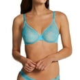 thumbnail image 1 of Women's Gossard 13001 Glossies Lace Sheer Bra (Turquoise Sea 40D), 1 of 1