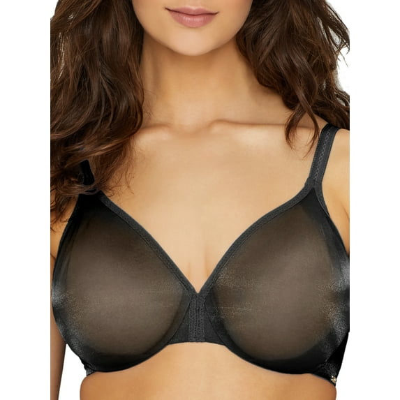 Women's Gossard 6271 Glossies Sheer Bra (Black 34FF)