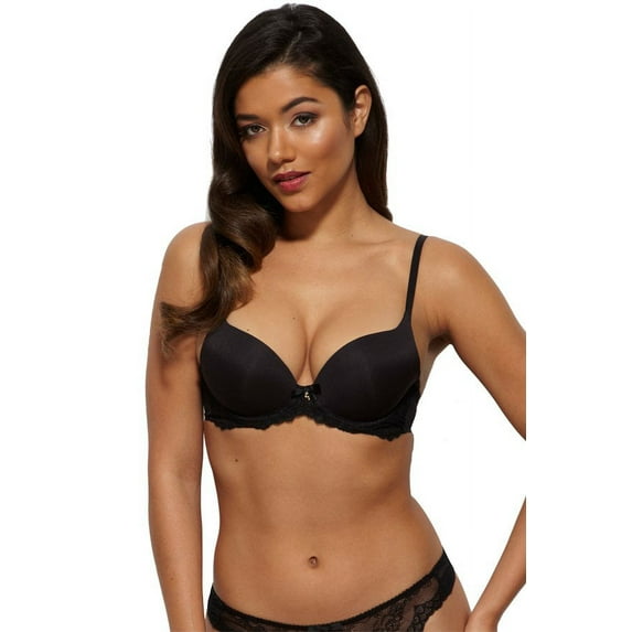 Women's Gossard 7705 Superboost Lace Band T-Shirt Bra (Black 28F)