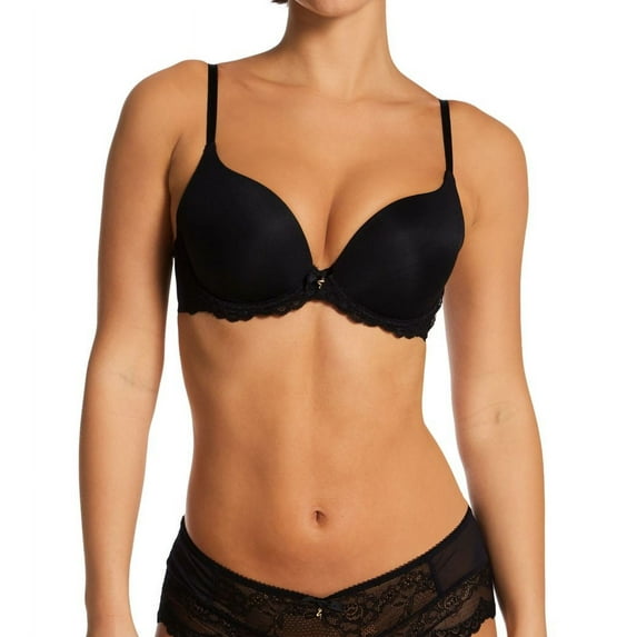 Women's Gossard 7705 Superboost Lace Band T-Shirt Bra (Black 38E)