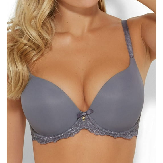 Women's Gossard 7705 Superboost Lace Band T-Shirt Bra (Platinum 34FF)