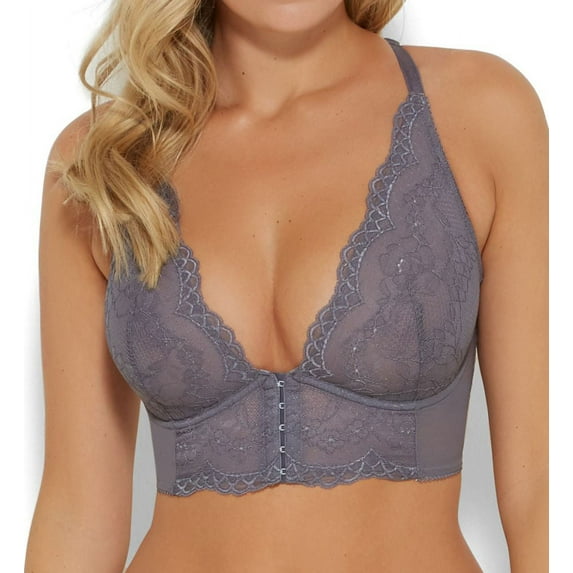 Women's Gossard 7718 Superboost Lace Deep V Underwire Bralette (Platinum 36D)