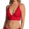 thumbnail image 1 of Women's Gossard 7718 Superboost Lace Deep V Underwire Bralette (Rose Red 32DD), 1 of 1
