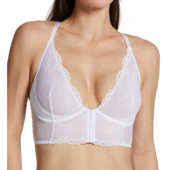 Women's Gossard 7718 Superboost Lace Deep V Underwire Bralette (White 42B)