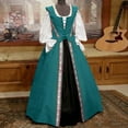 thumbnail image 1 of Women's Gothic Floral Print Fashionable Medieval Dress For Fall Winter Ball Gown, 1 of 5