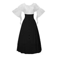 thumbnail image 1 of Women’s Gothic Renaissance Style Top and High Waist Button Skirt Two Piece Outfit, 1 of 4