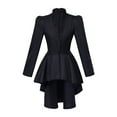 thumbnail image 1 of Women's Gothic Tailcoat Jacket Retro Long Sleeve Elegant Court Dress Coat, 1 of 7