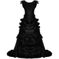 thumbnail image 1 of Women's Gothic Victorian Bustle Wedding Gown Renaissance Vintage Evening Long Dress Steampunk Ball Gowns, 1 of 7