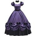 thumbnail image 1 of Women's Gothic Victorian Rococo Dress Civil War Southern Belle Tea Party Ball Gown Medieval Evening Dress, 1 of 7