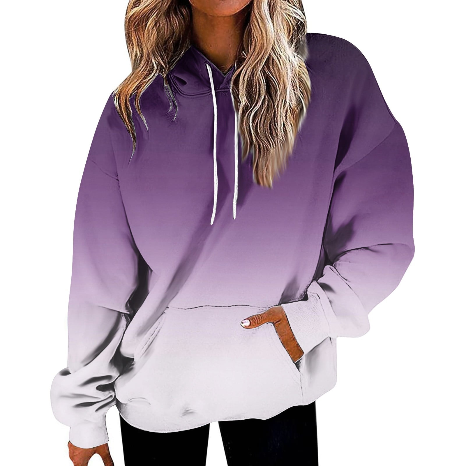 Gradient color hoodie sale