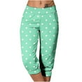 thumbnail image 1 of Women’s Gradual Capris Pants High Waist Tapered Sweatpants Summer Comfy Cropped Pants with Pockets, 1 of 6