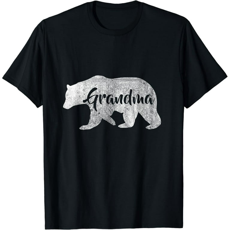 Women's Grandma Bear T-Shirt Outdoors Family Tee For Grandma Women's Grandma Bear T-Shirt Outdoors Family Tee For Grandma
