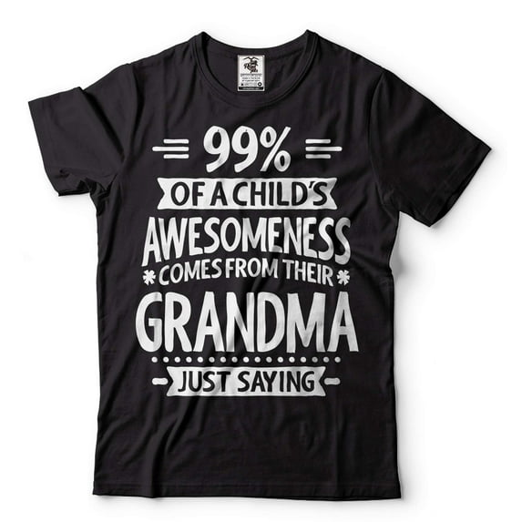 Women's Grandma T-Shirt Funny Grandma Shirt Grandma Shirts Grandmother Gift Grandmother Shirt (3X-Large Black)