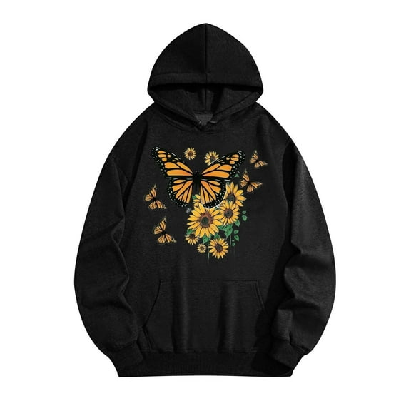 Women's Graphic Hoodies Oversized Hoodies 100% Cotton Sweatshirts Fall Fashion 2025 Pullover Sweatshirts Winter Clothes XXL