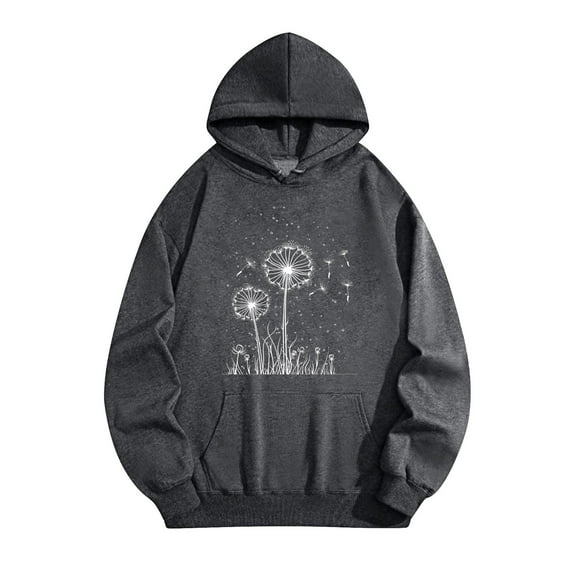 Women's Graphic Hoodies Oversized Long Sleeve Comfy Casual Basic Pullover Sweatshirts 2025 Fall Outfits Y2K Tops S