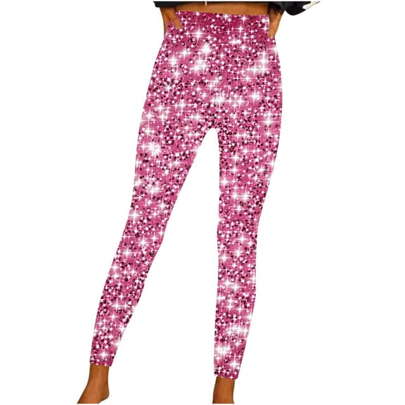 Women's Graphic Leggings Athletic Yoga Sports Running Pants Stylish Fitness Knee Length Stretch High Waist Yoga Pants (XL, Multicolor-14)