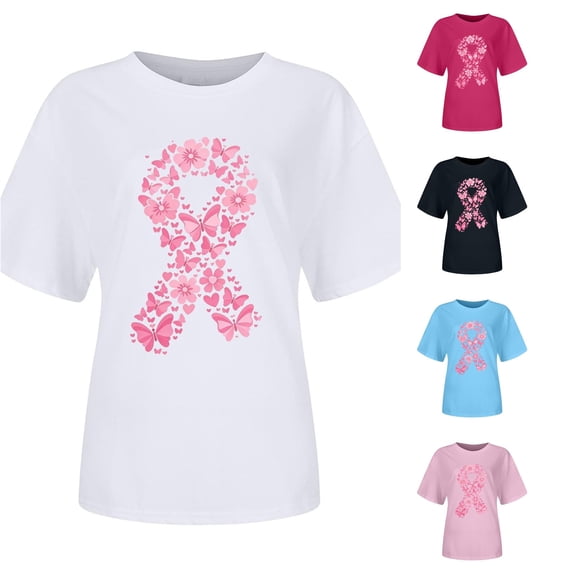 Women's Graphic Print Crew Neck Tee Lightweight Breathable T-shirt Lovely Active Accomplished