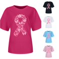 thumbnail image 1 of Women's Graphic Print Crew Neck Tee Lightweight Breathable T-shirt Lovely Active Accomplished, 1 of 4